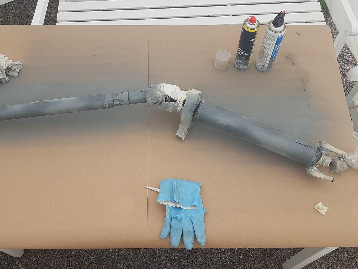 Zinkgrund på kardanaxel t bertonekupé