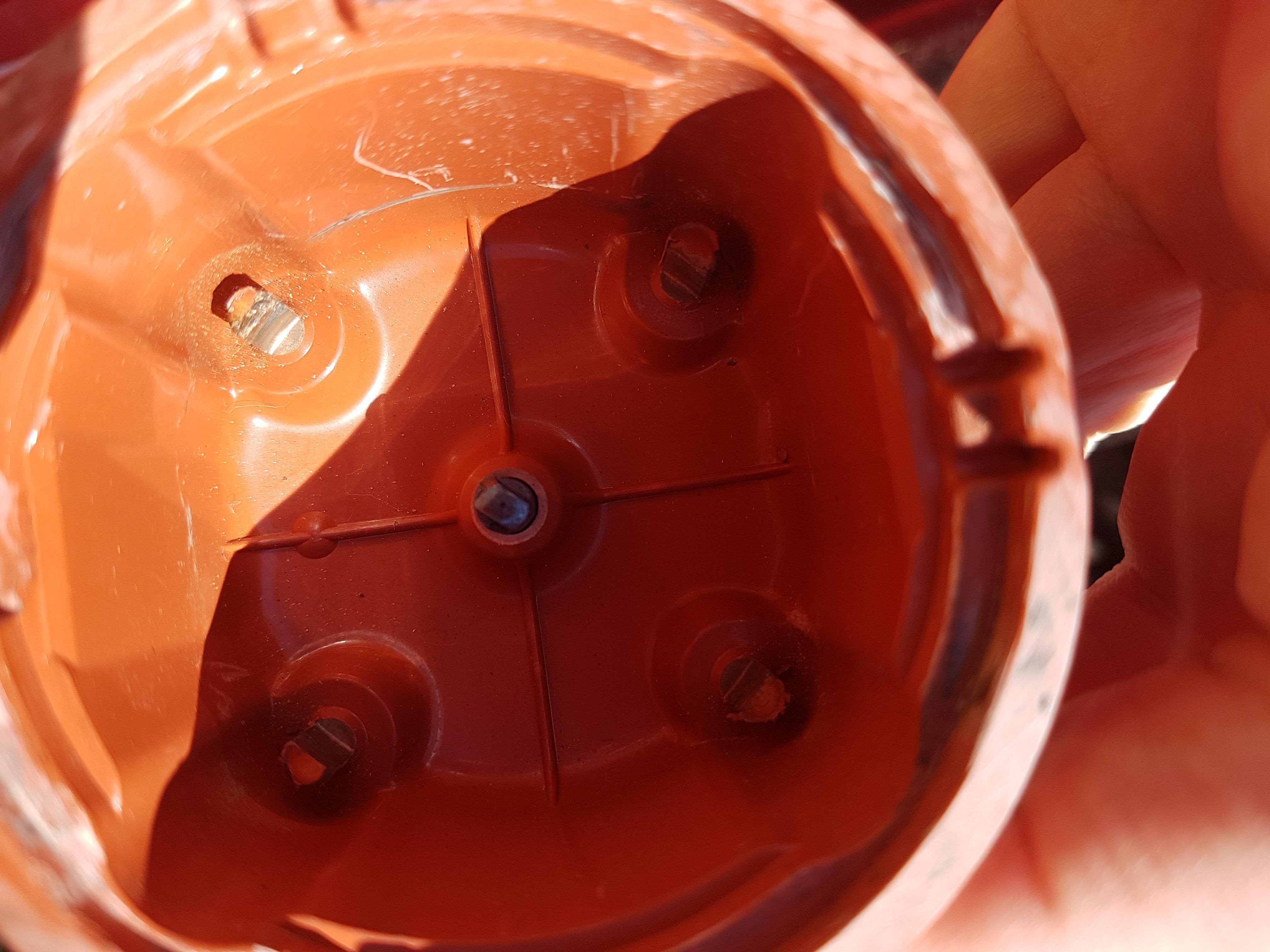 Fördelarlock med slitna "piggar"